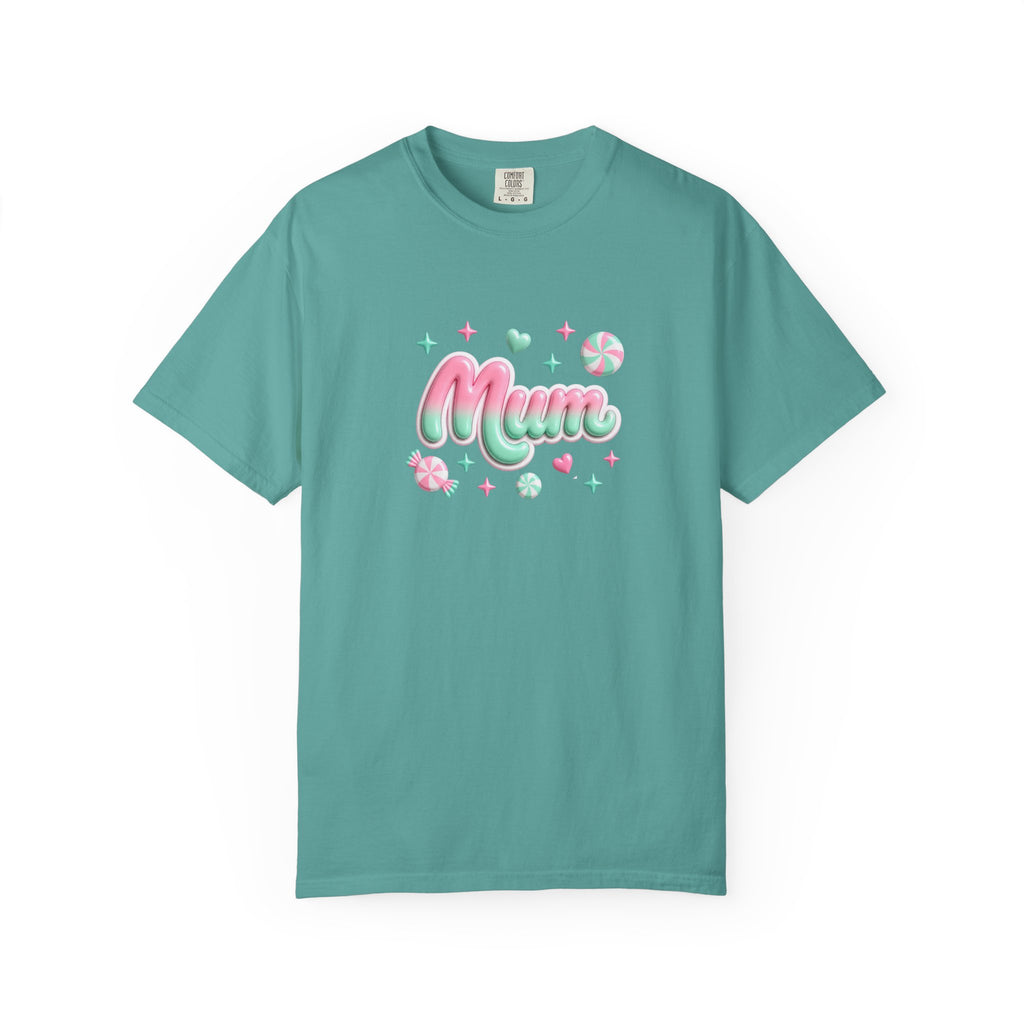 Mum Pastel Candy Script T-Shirt