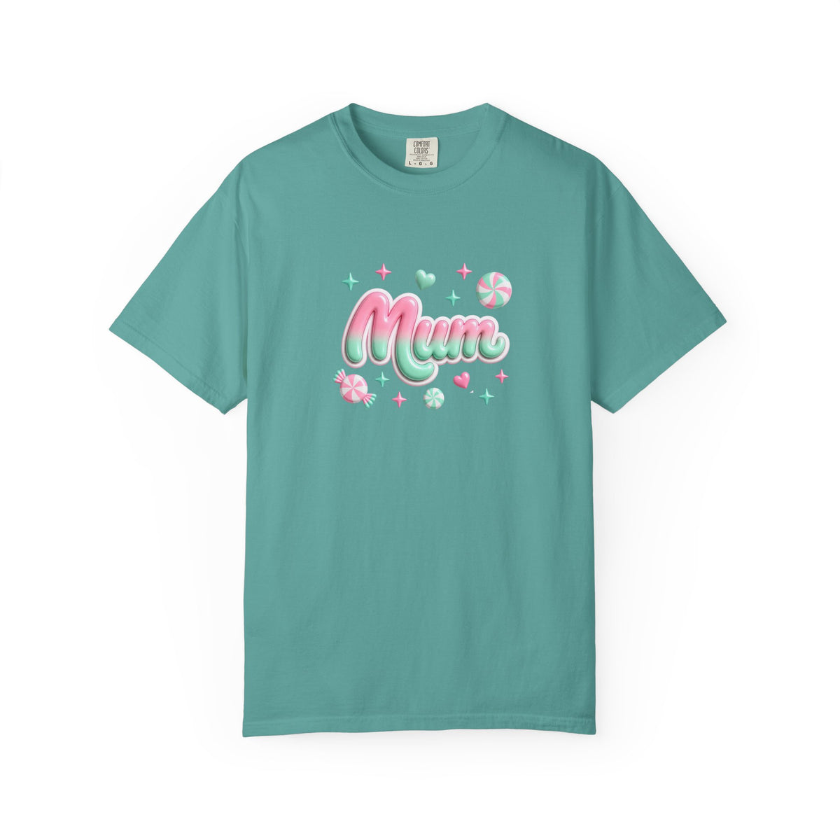 Mum Pastel Candy Script T-Shirt