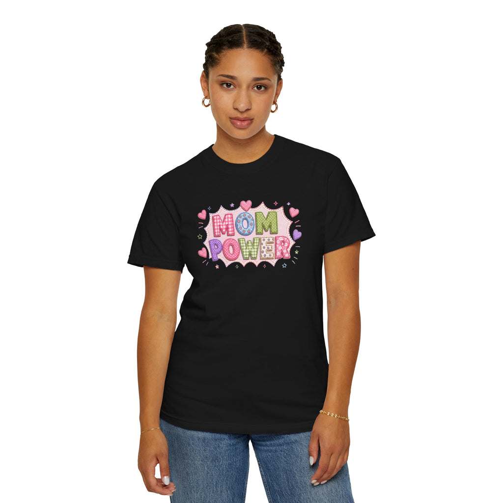 Mom Power T-Shirt — Cute Pastel Heart Mother's Day Tee