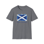Made in Scotland T-Shirt — Watercolor Saltire Flag Tee
