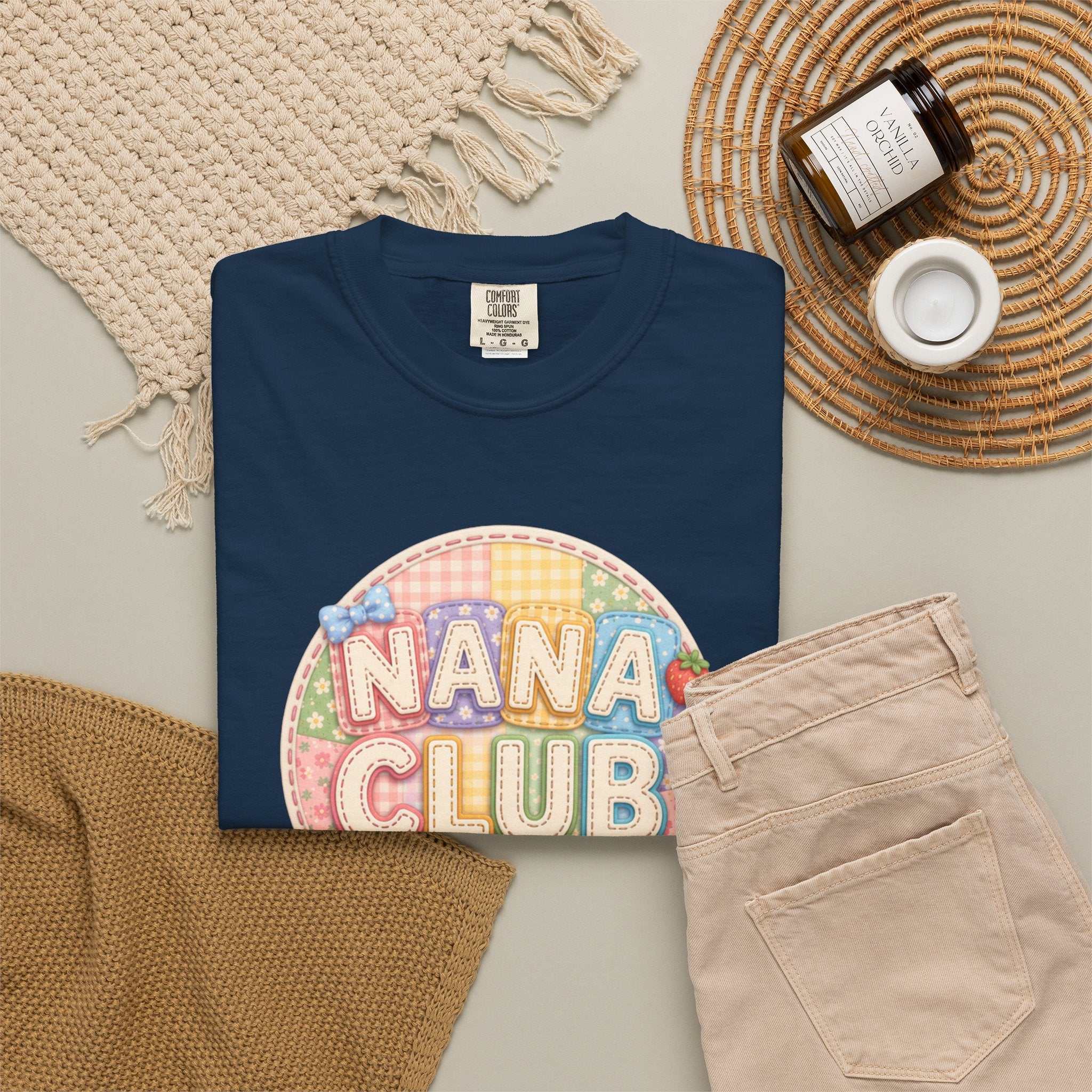 Nana Club T-Shirt — Retro Pastel Grandma Gift Tee