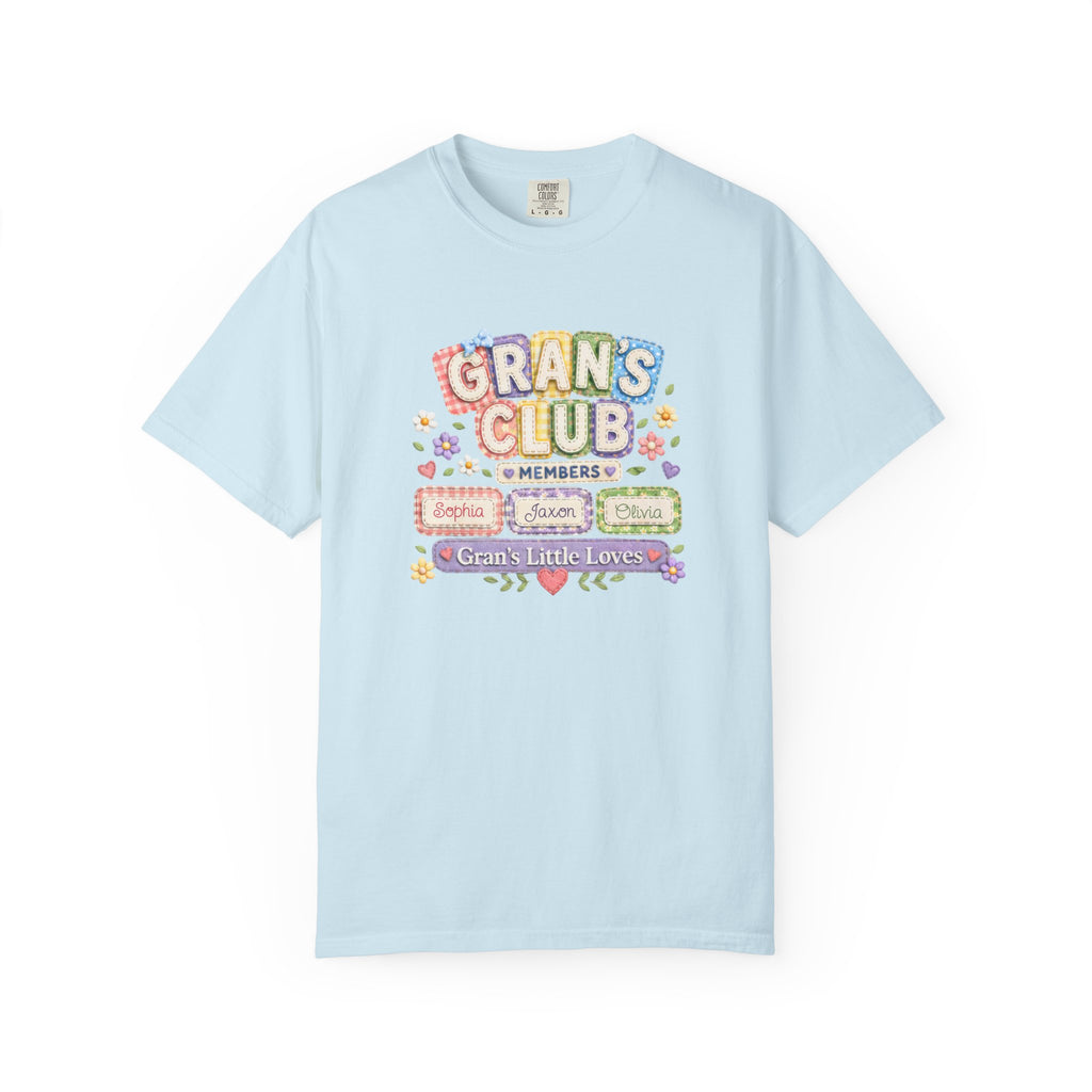 Grans Club T-Shirt – Personalized ‘Grans Club’ Family Names Tee