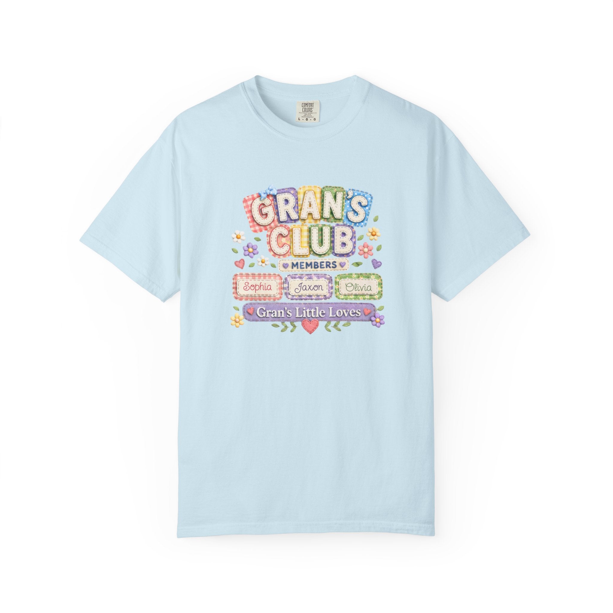 Grans Club T-Shirt – Personalized ‘Grans Club’ Family Names Tee