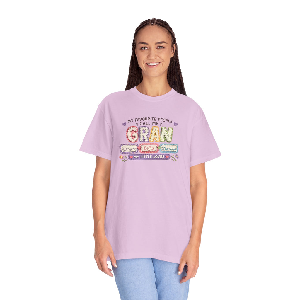 Gran Grandma T-Shirt – "My Favourite People Call Me Gran" Floral Gift Tee