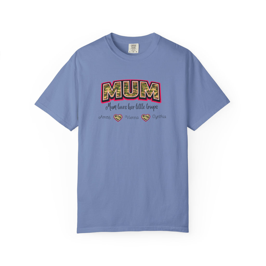 Mum Camo Print T-Shirt – "Mum, Mum loves her little meows" Mother's Day Tee