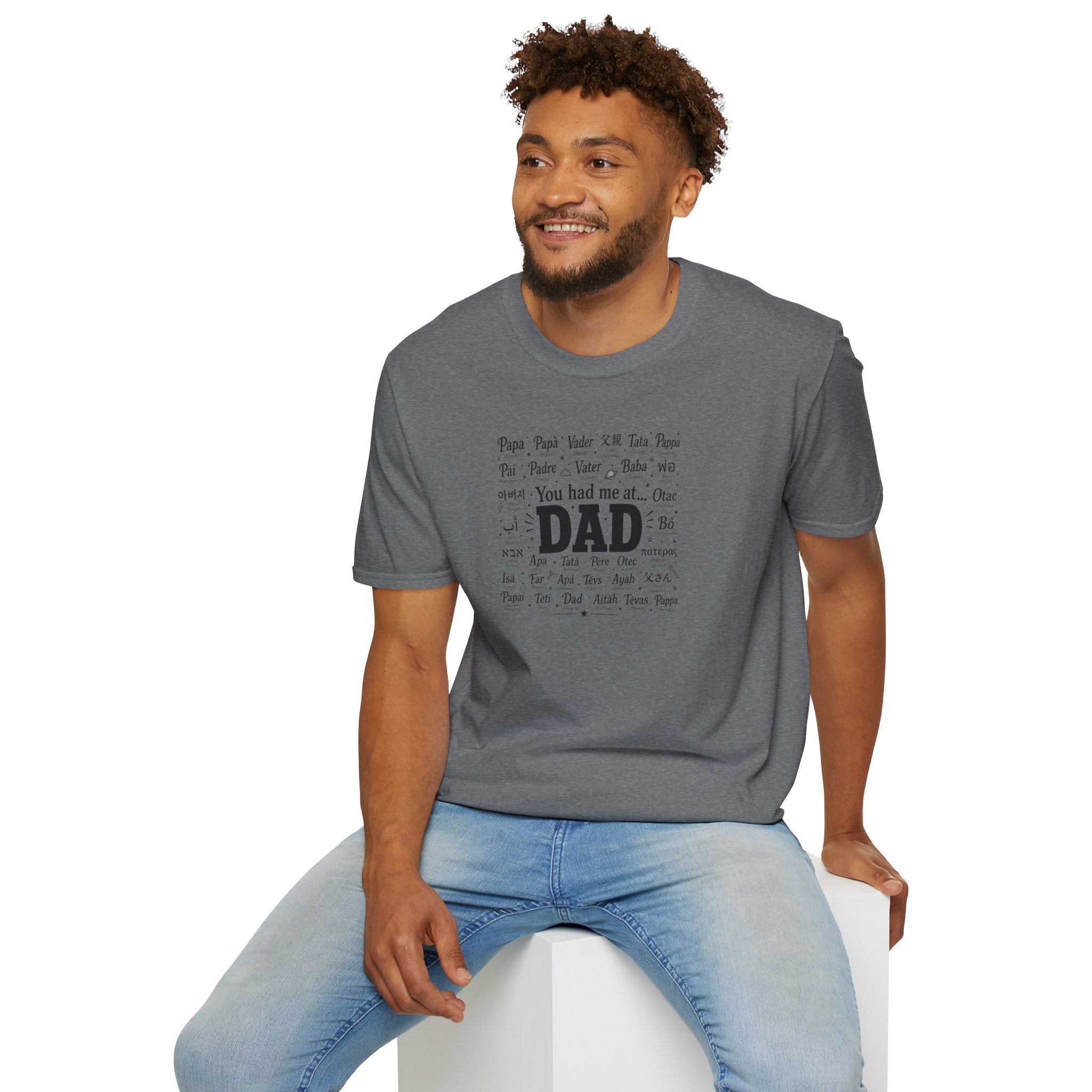 Dad Word Cloud T-Shirt — "You Had Me at Dad" Father's Day Gift