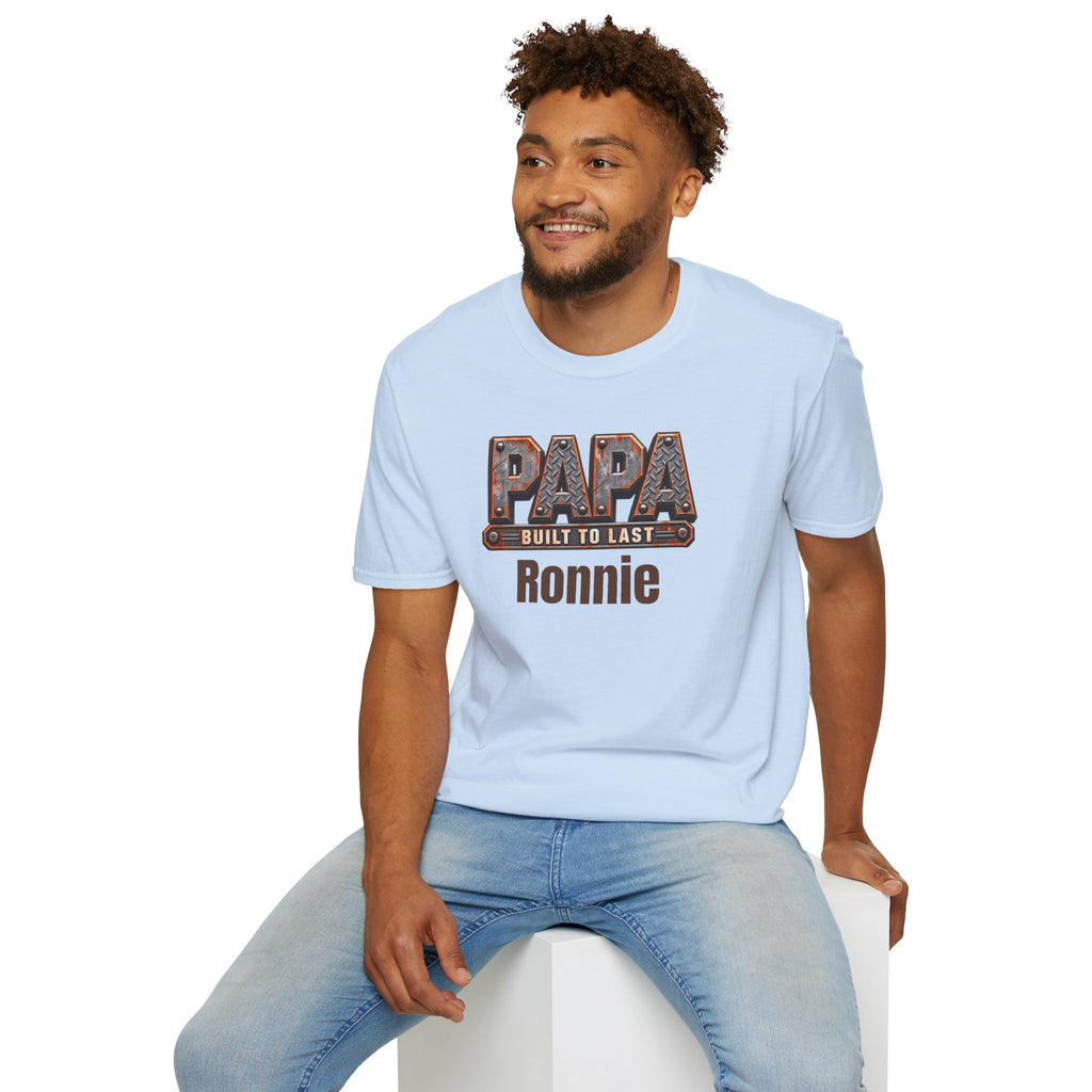 Papa "Built to Last" T-Shirt — Personalise