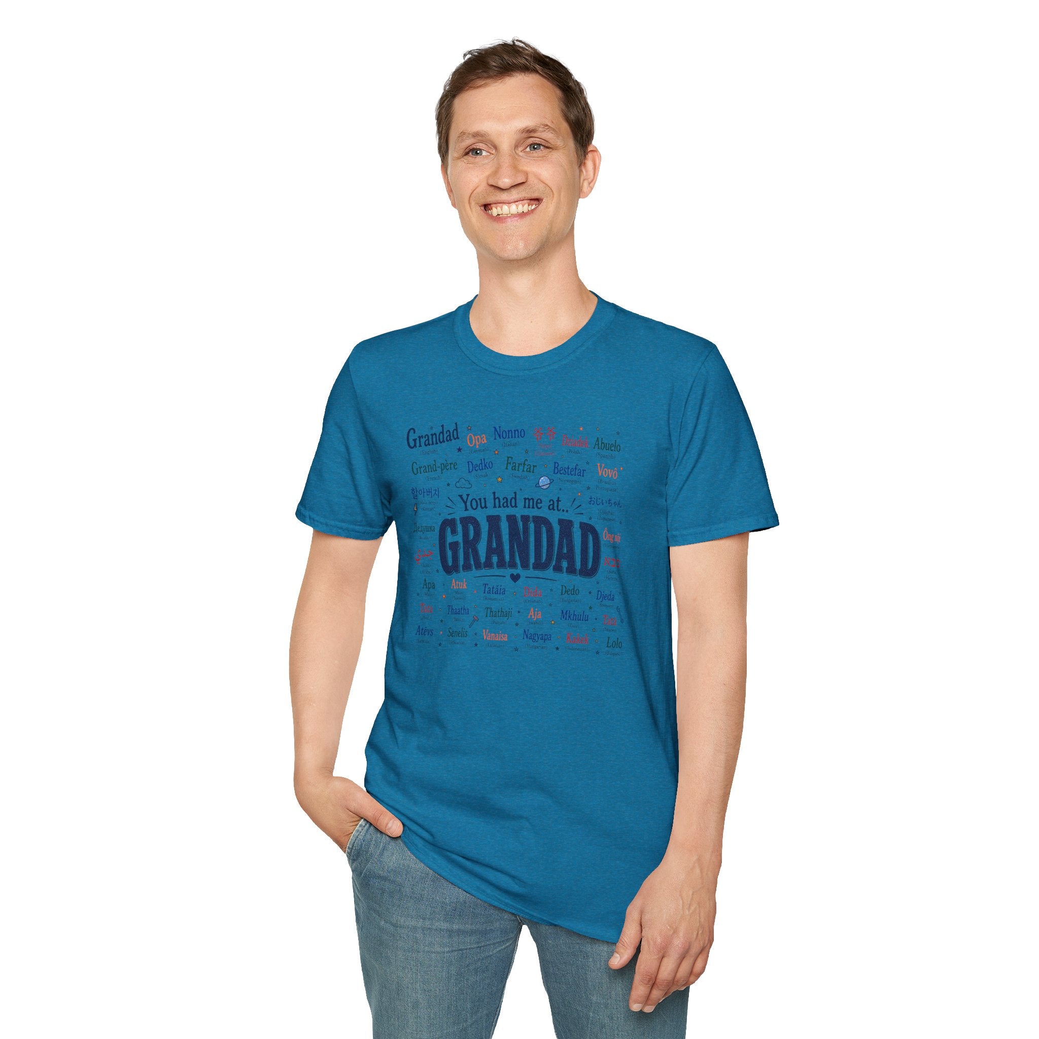 Grandad Word Cloud T-Shirt — "You had me at... GRANDAD" Father’s Day Gift
