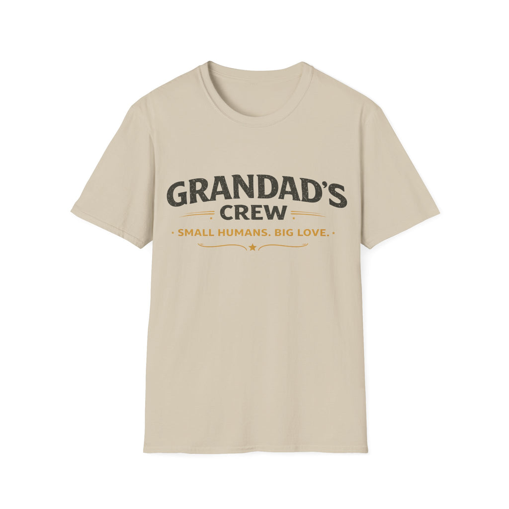 Granddad's Crew T-Shirt — "Small Humans, Big Love" Grandpa Gift