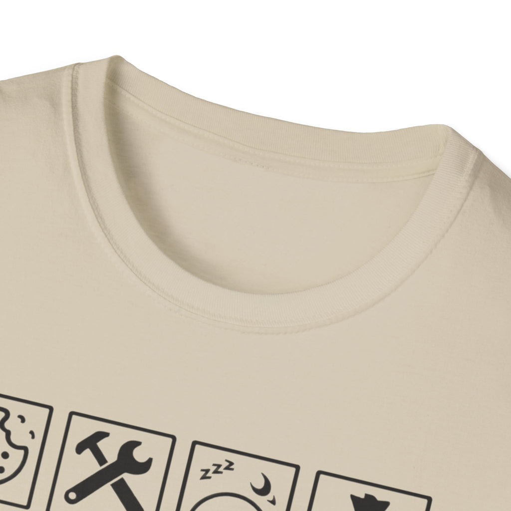 Papa Warning T-Shirt — Funny Grandpa Gift, 'Spoils Grandkids & Hands Out Biscuits' Tee