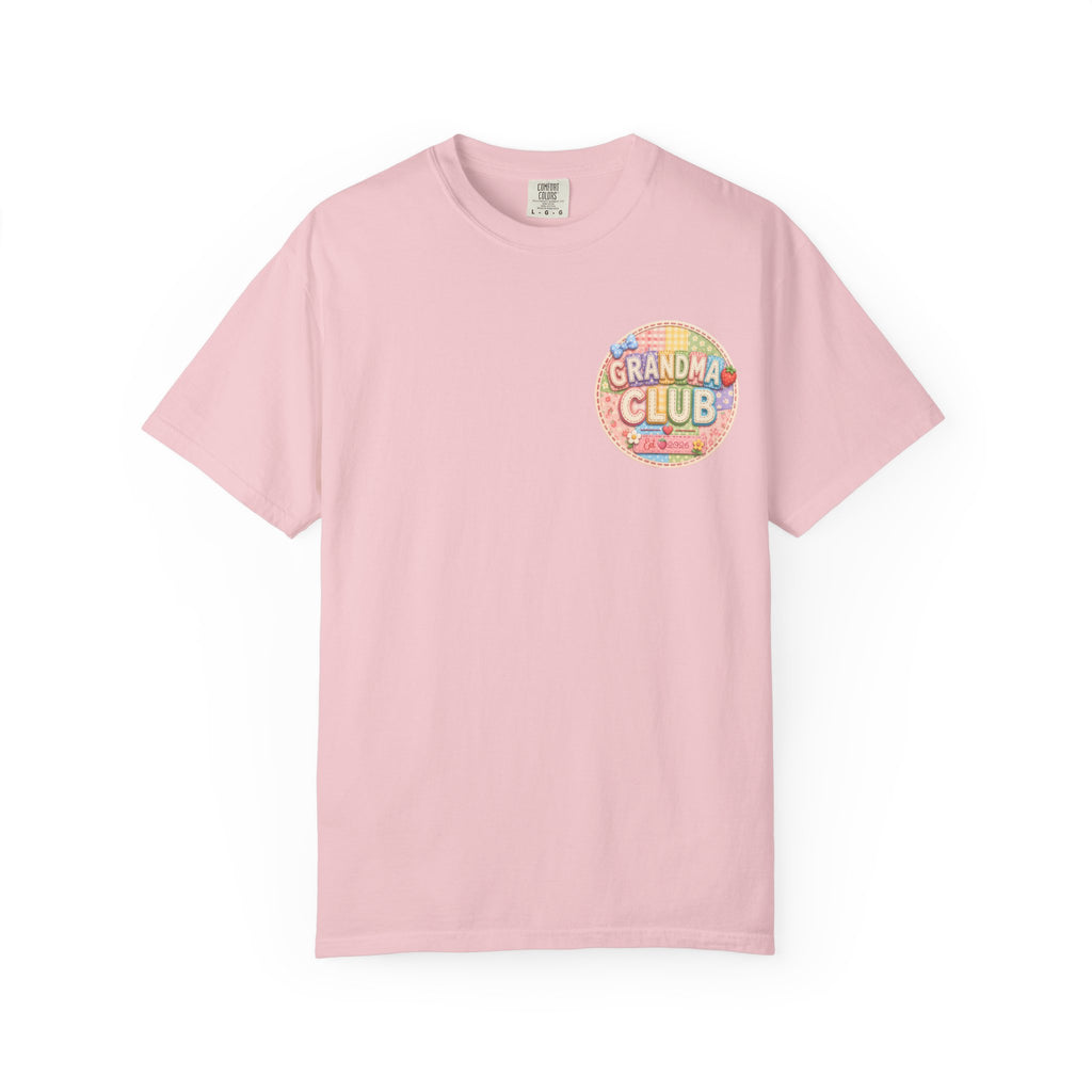 Grandma Club T-Shirt — Retro Floral Graphic