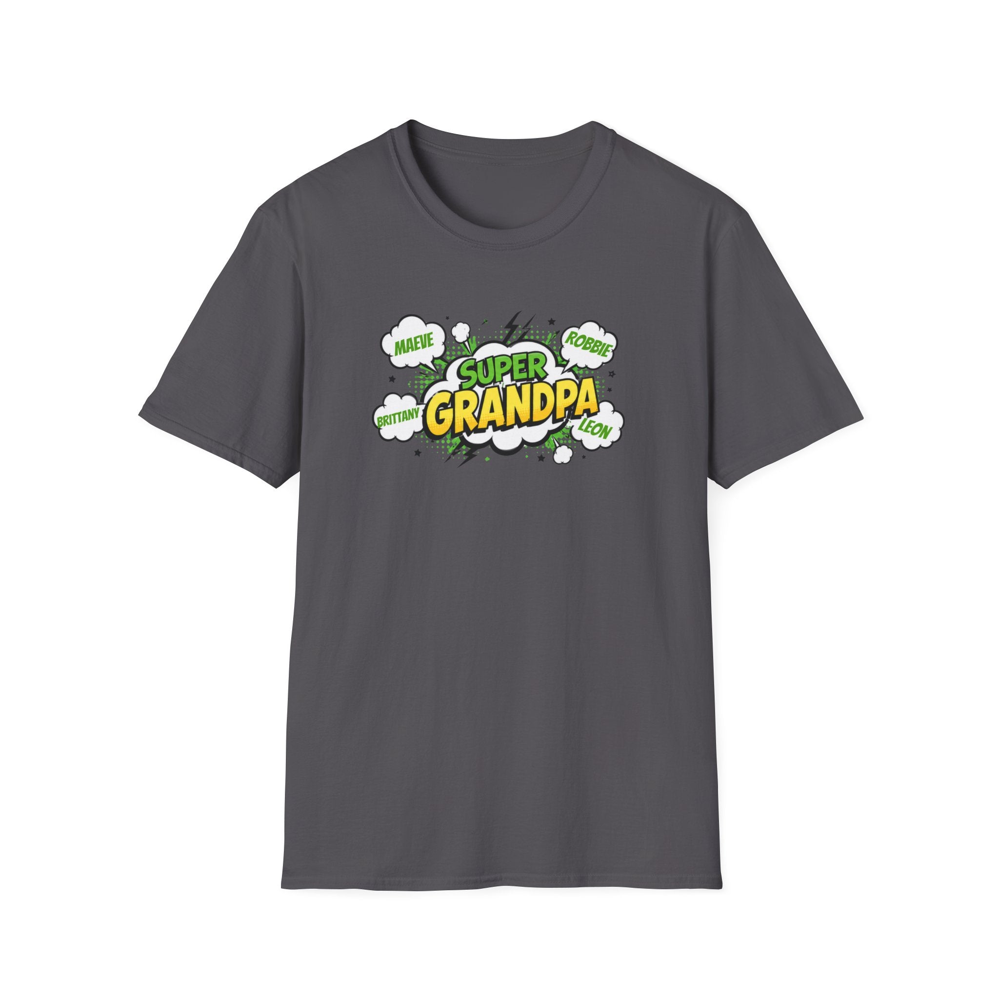 Super Grandpa T-Shirt – Comic Book Style Grandfather Gift