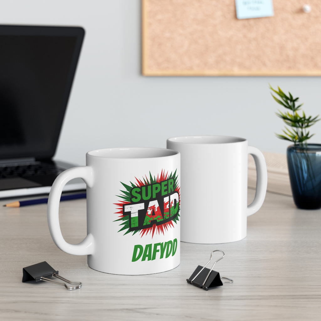 Super TAID Welsh Flag Mug - Add Name - Personalise
