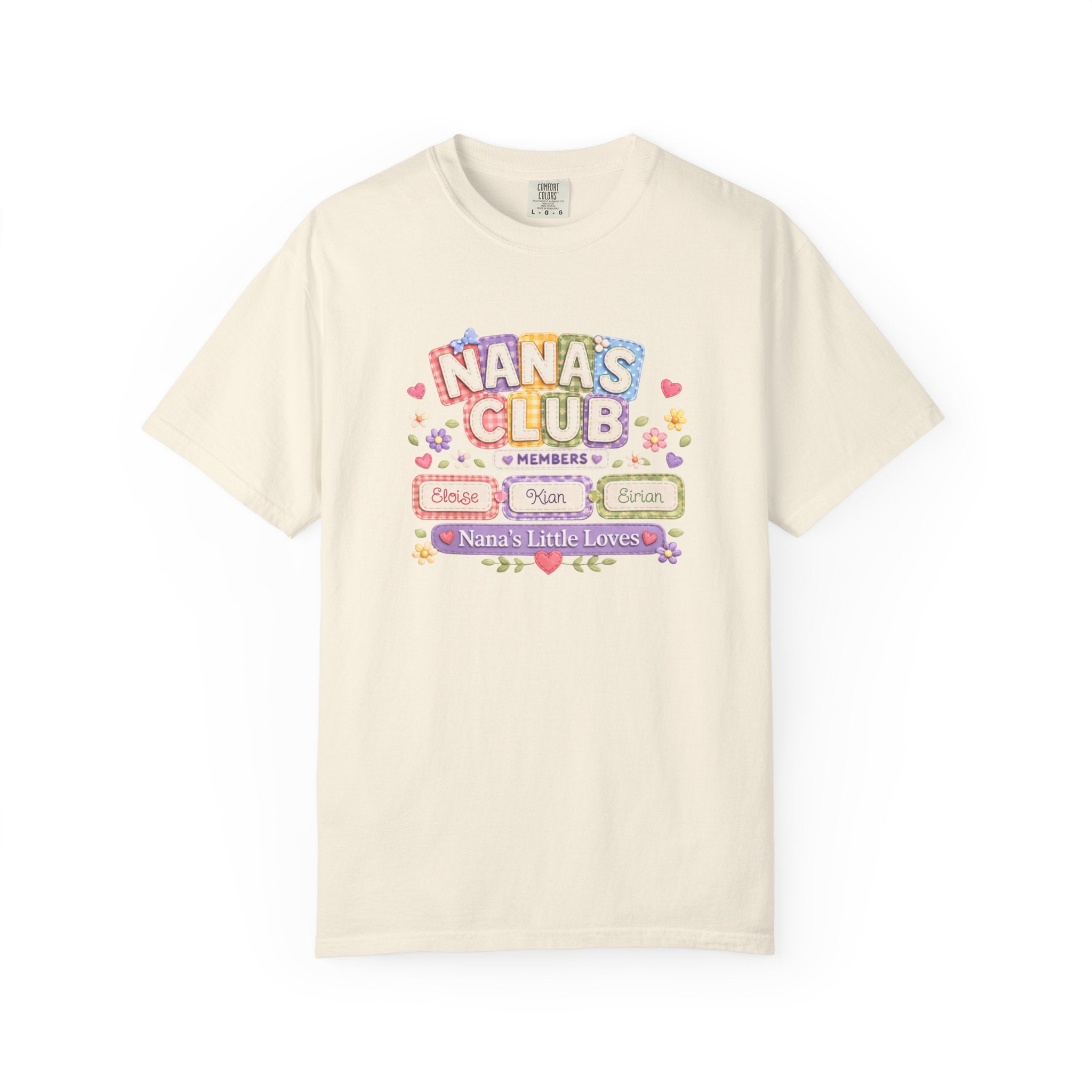 Nana's Club T-Shirt — 'Nana's Little Loves' Cute Floral Grandma Tee