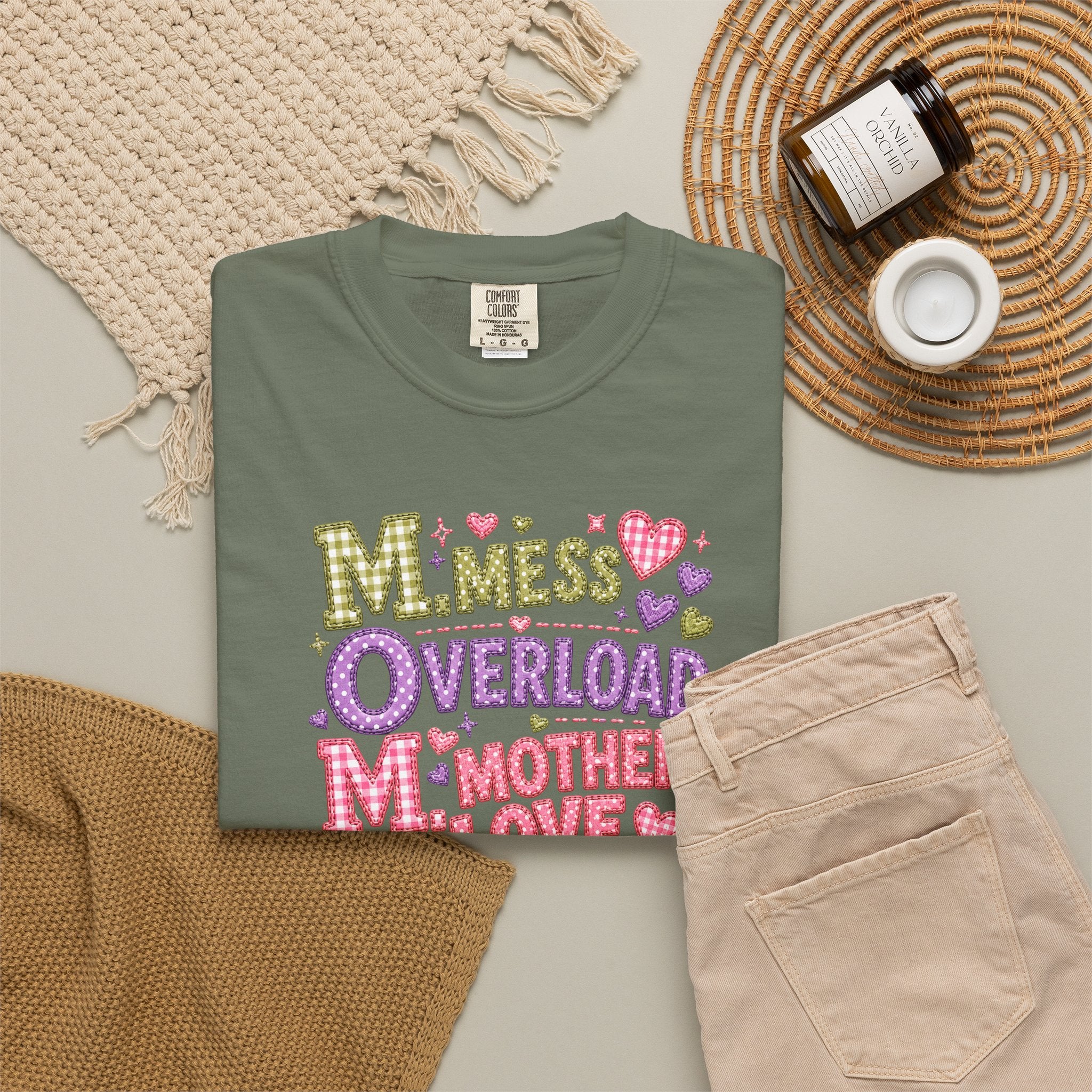 Mom Overload T-Shirt — Cute 'Mess Overload Mother Love' Mother's Day Tee