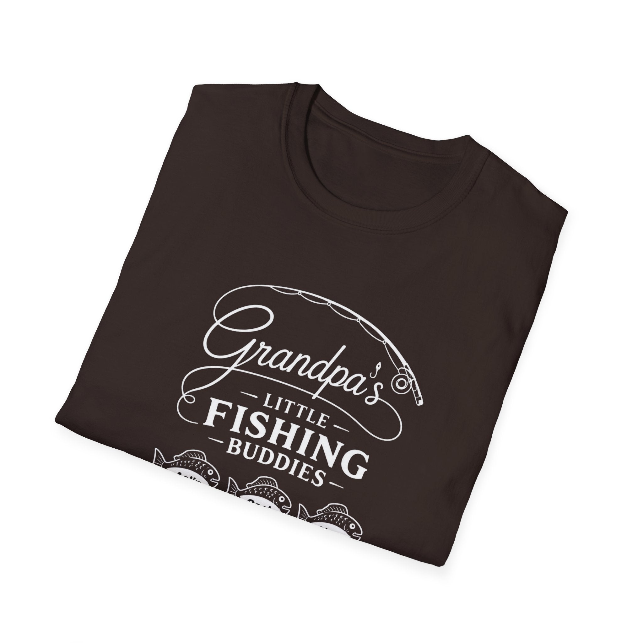 Fishing T-Shirt — "Grandpa's Little Fishing Buddies" Grandpa & Kids Matching Tee