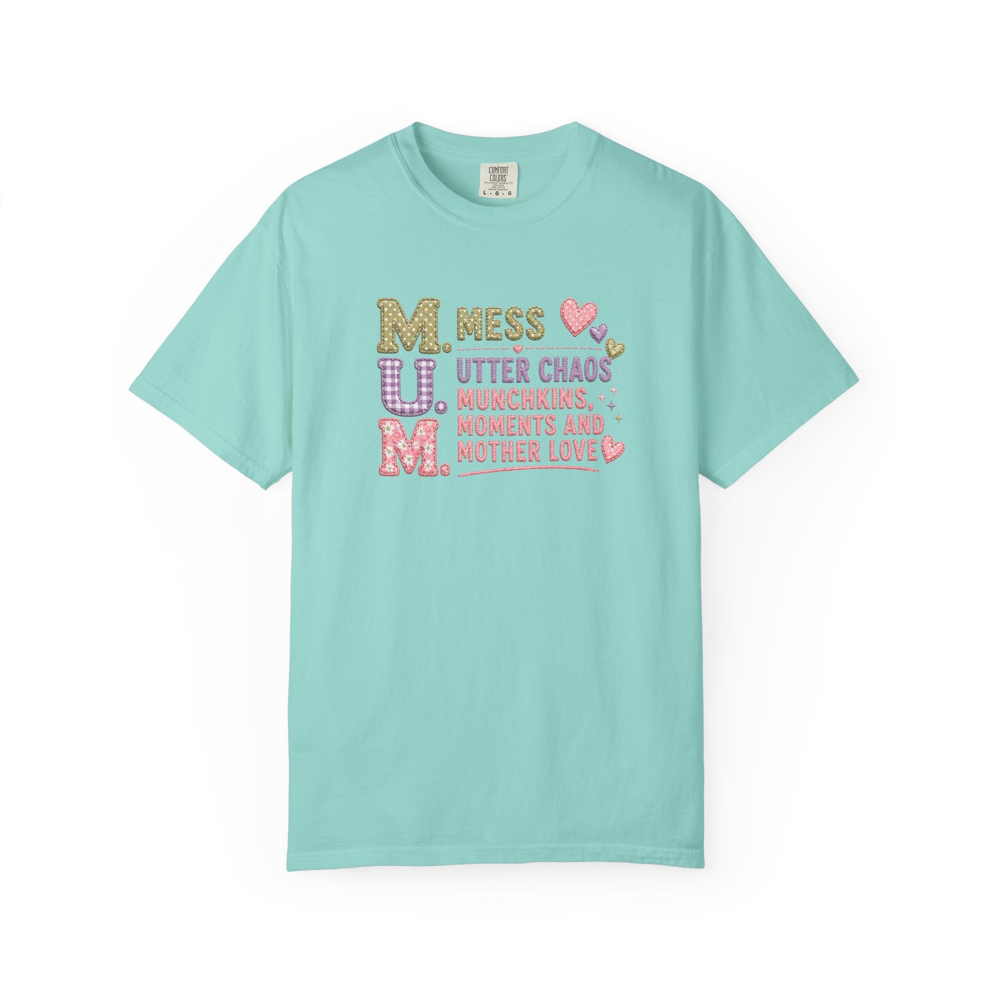 M.U.M. Mom Acronym Graphic Tee — Mess, Utter Chaos, Munchkins & Mother Love T-Shirt
