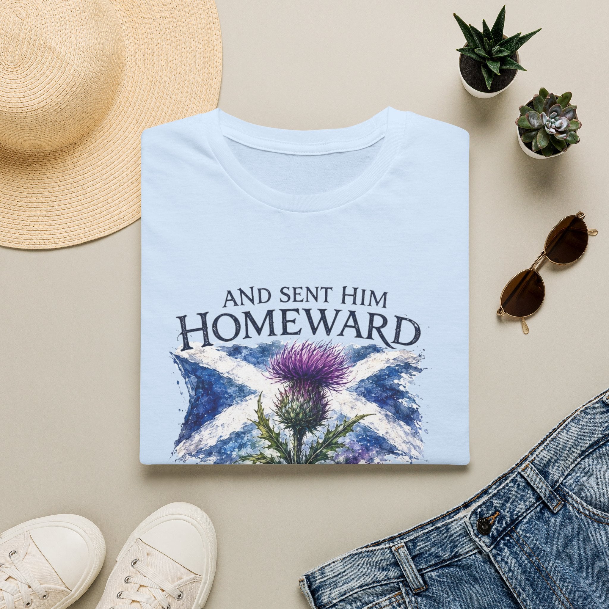 And Sent Him Homeward Scotland Flag Tee