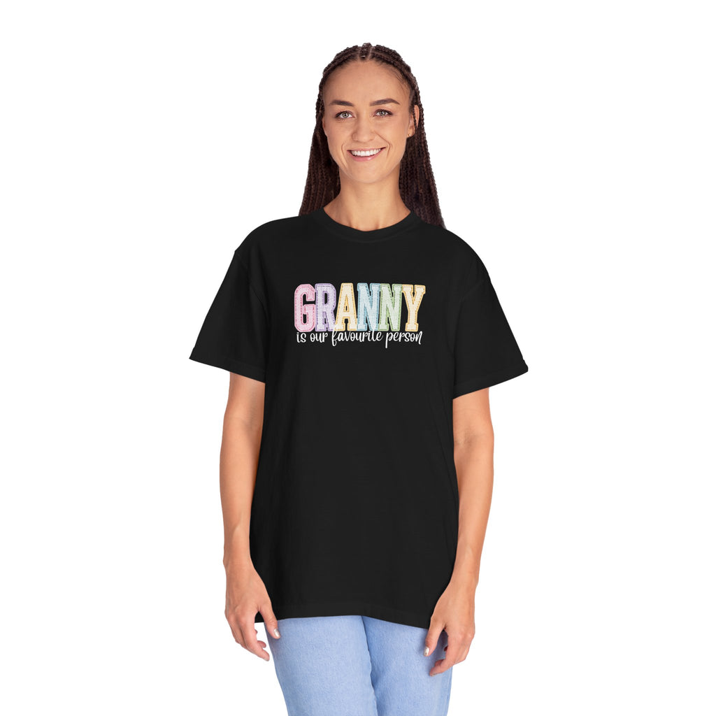 Granny Is Our Favourite Person T-Shirt — Pastel Grandma Gift Tee