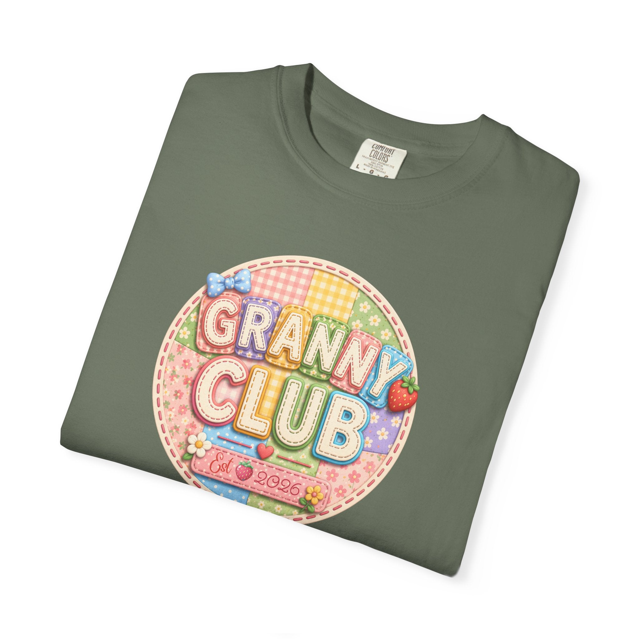 Granny Club Graphic T-Shirt — Retro Candy Patch Design