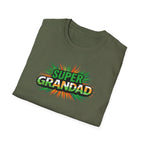 Super Grandad Ireland Flag/Irish themed T-Shirt — Retro Comic Style Gift for Grandpa (Father's Day, Birthday)