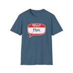Hello My Name Is “Papa” T-Shirt — Funny Dad Name Tag Tee for Father’s Day