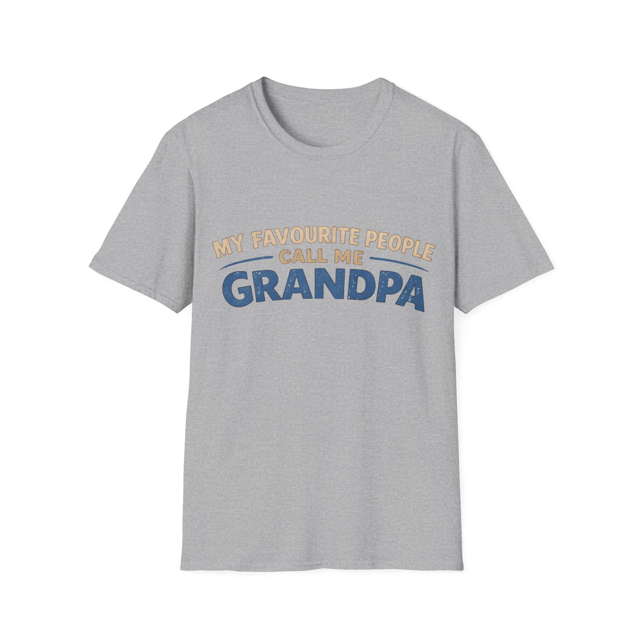 Grandpa T-Shirt - "My Favourite People Call Me Grandpa" Retro Family Gift