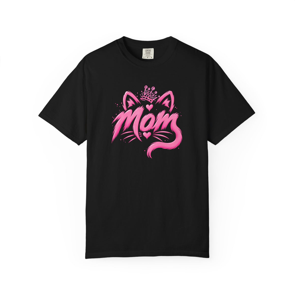 Mom Pink Crowned Cat T-Shirt