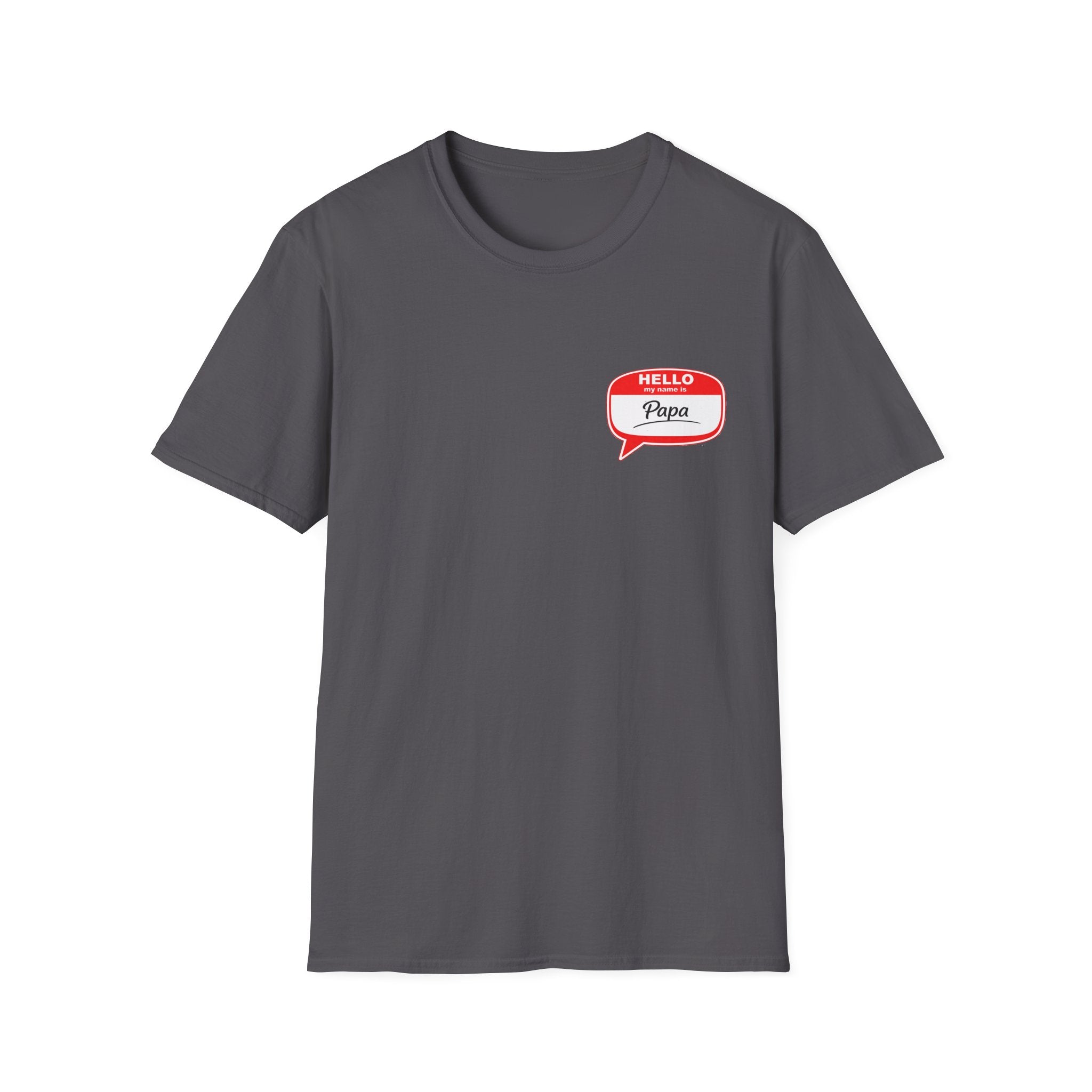 Hello Papa Speech Bubble T-Shirt – Cute Dad Gift for New Fathers & Father’s Day