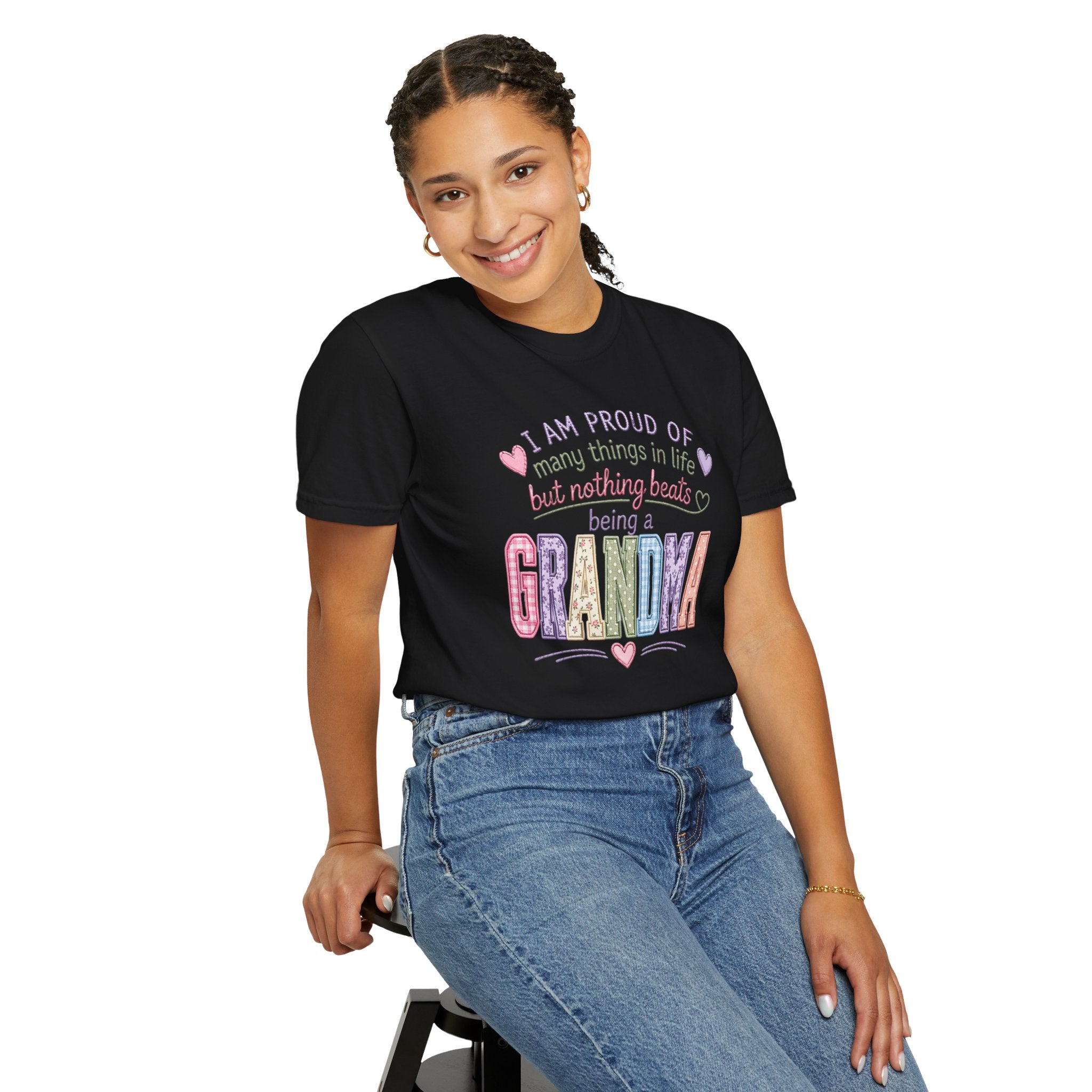 Grandma Pride T-Shirt – "I Am Proud of Many Things in Life but Nothing Beats Being a Grandma"