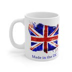 Made in the UK Mug — British Flag Watercolor Coffee Cup