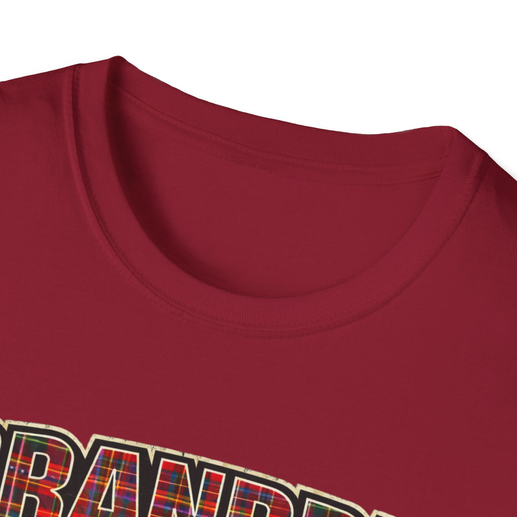 Grandpa EST. 2026 T-Shirt — New Grandpa Plaid Announcement Tee