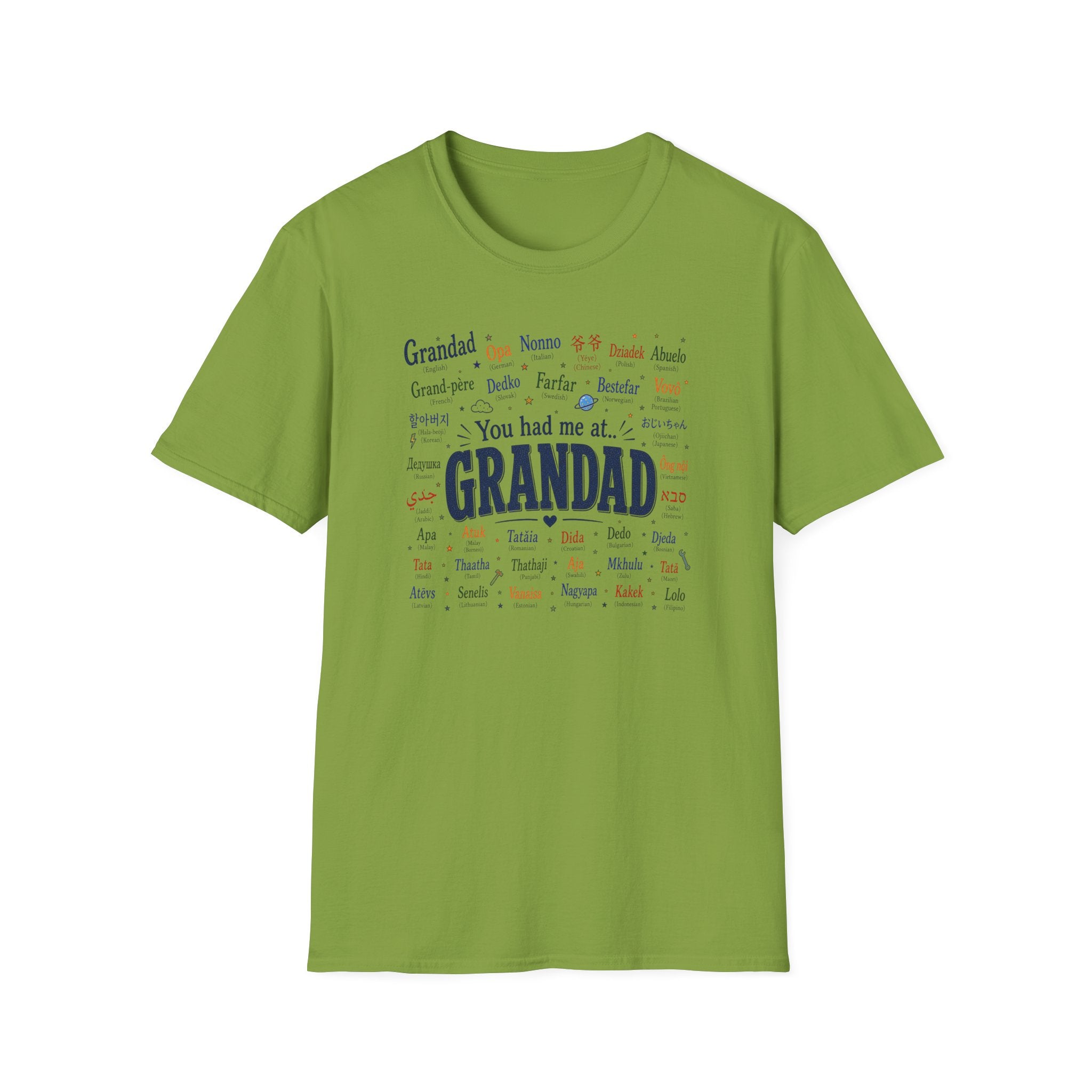 Grandad Word Cloud T-Shirt — "You had me at... GRANDAD" Father’s Day Gift