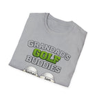 Granddad's Golf Buddies T-Shirt — Personalized Golf Tee with Names