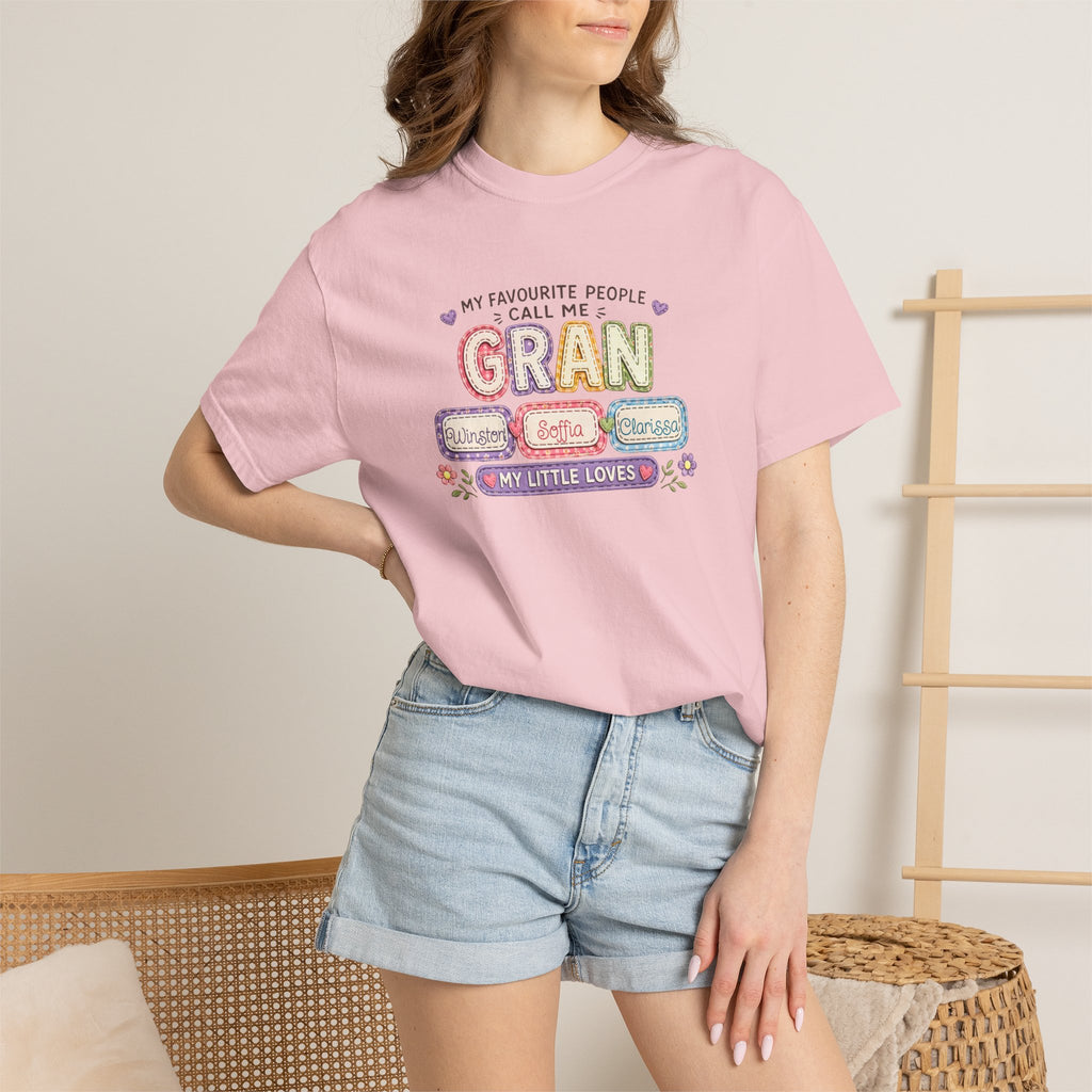 Gran Grandma T-Shirt – "My Favourite People Call Me Gran" Floral Gift Tee