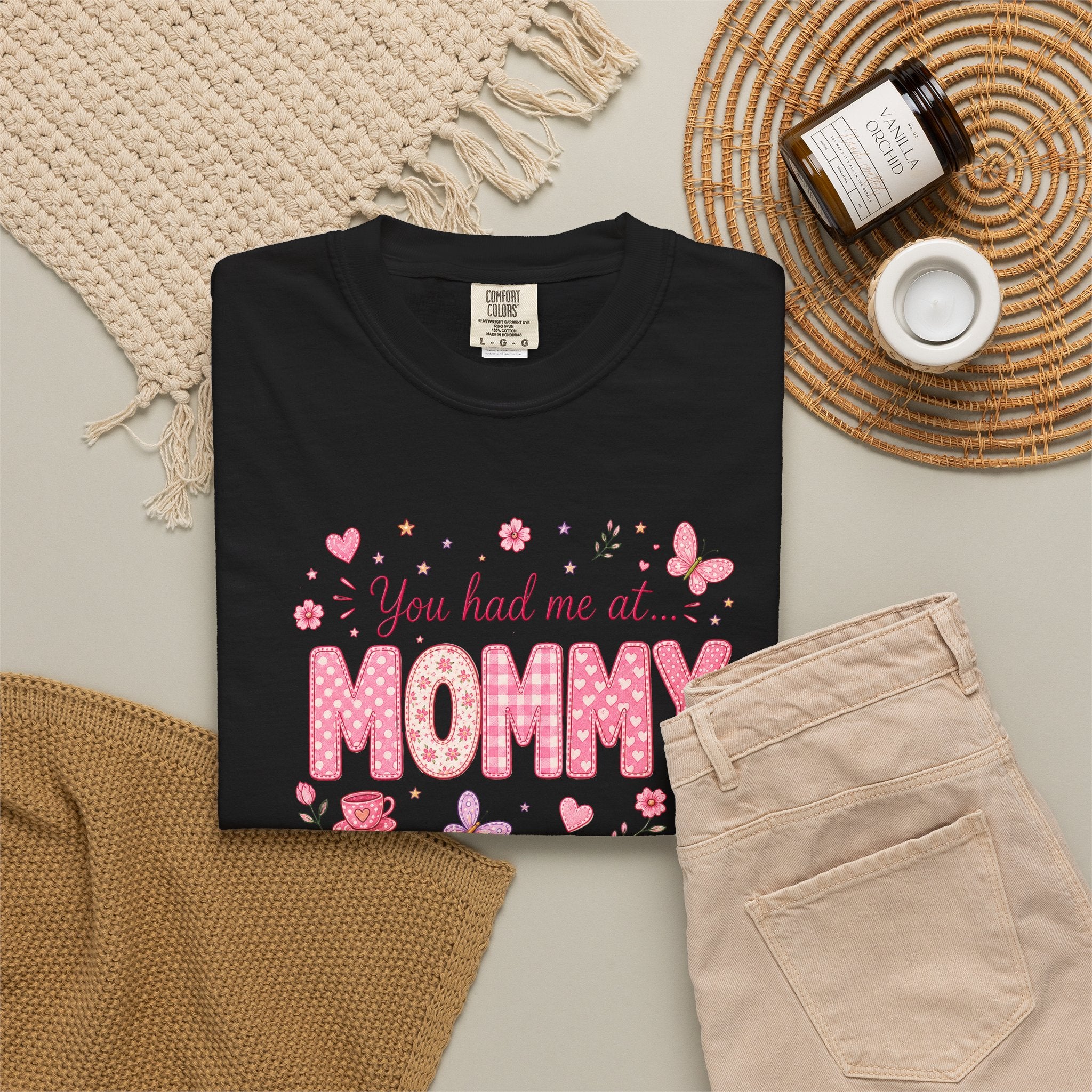 You Had Me at Mommy T-Shirt — Cute Pink Mommy Graphic Tee for New Moms & Mother's Day