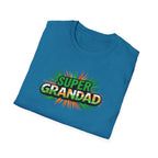 Super Grandad Ireland Flag/Irish themed T-Shirt — Retro Comic Style Gift for Grandpa (Father's Day, Birthday)