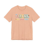 Granny Retro Nameplate T‑Shirt — Personalized Grandma Tee