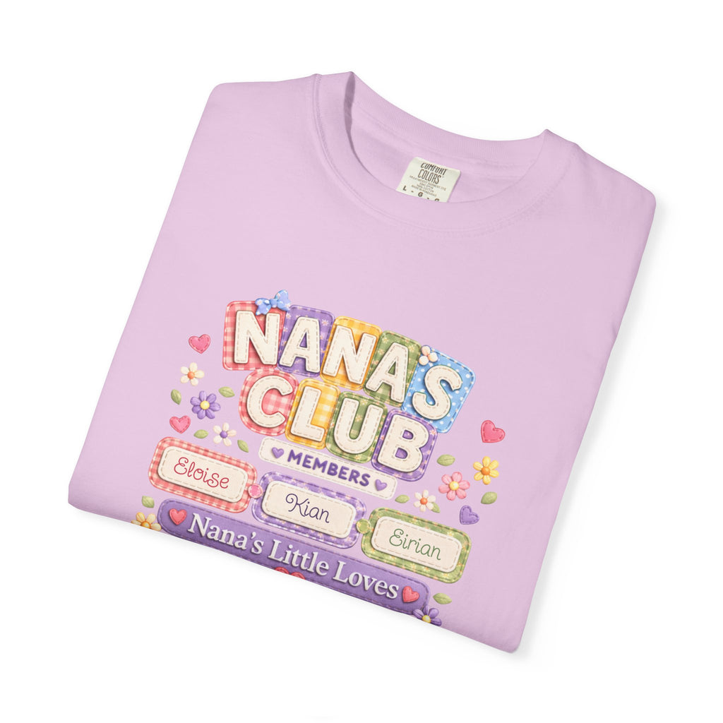 Nana's Club T-Shirt — 'Nana's Little Loves' Cute Floral Grandma Tee