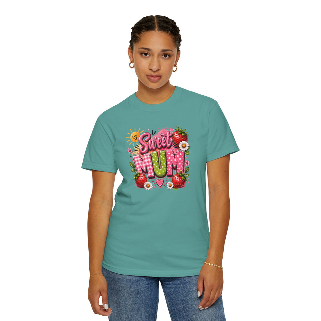 Sweet Mum T-Shirt — Floral Strawberry Mother's Day Tee