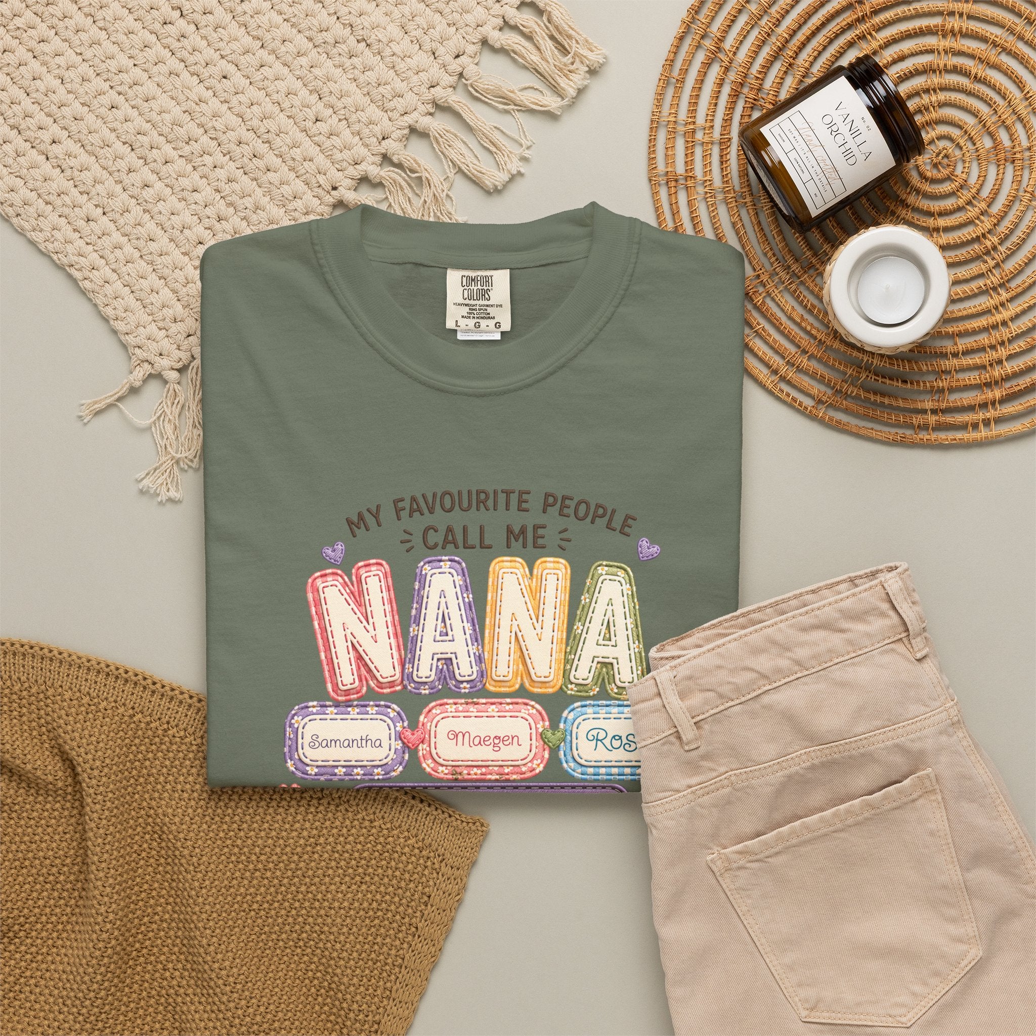 Nana T-Shirt — "My Favourite People Call Me Nana" Floral Grandma Gift Tee