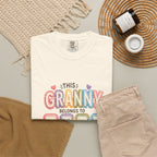 Granny Belongs To Grandkids T-Shirt — Cute Floral Grandma Gift
