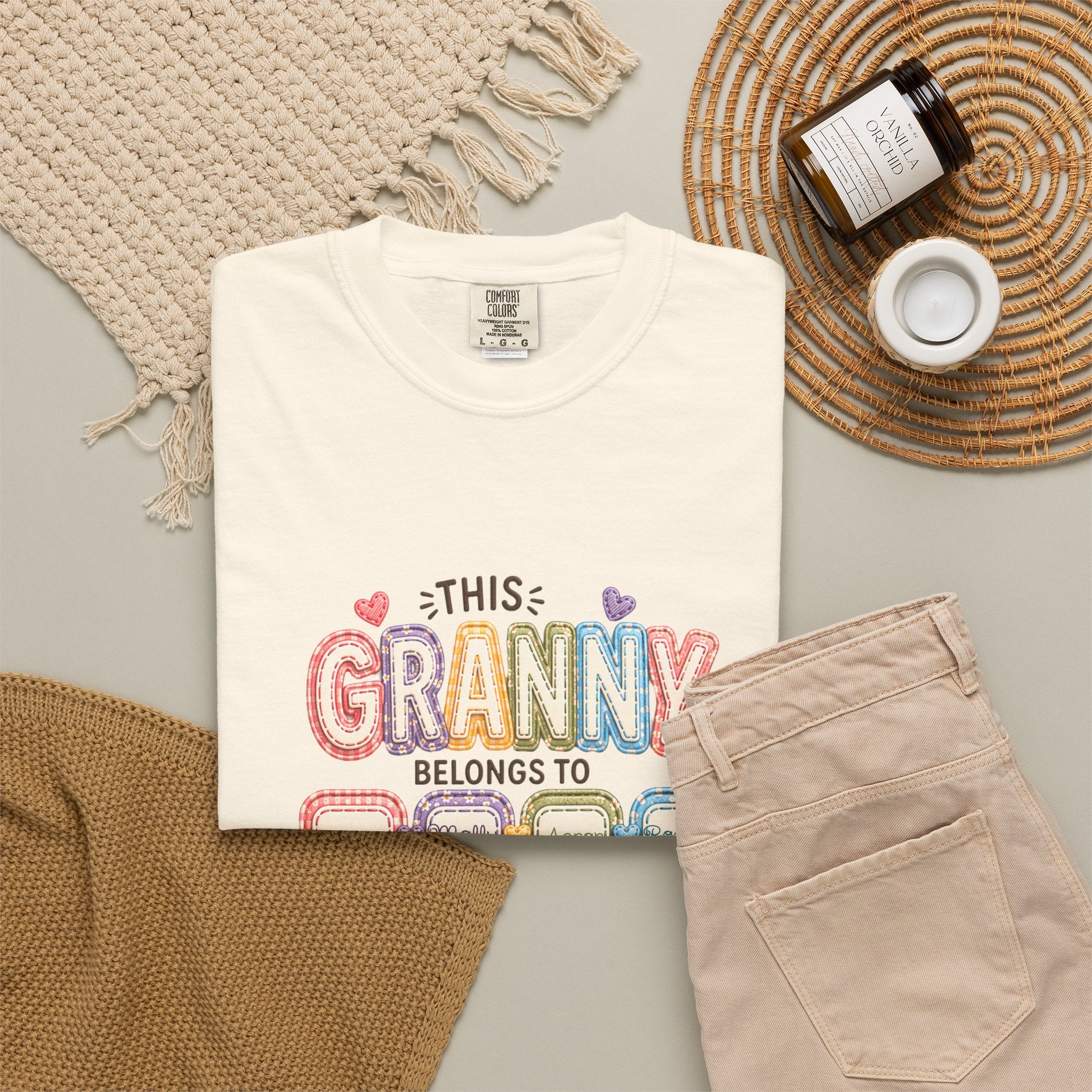 Granny Belongs To Grandkids T-Shirt — Cute Floral Grandma Gift