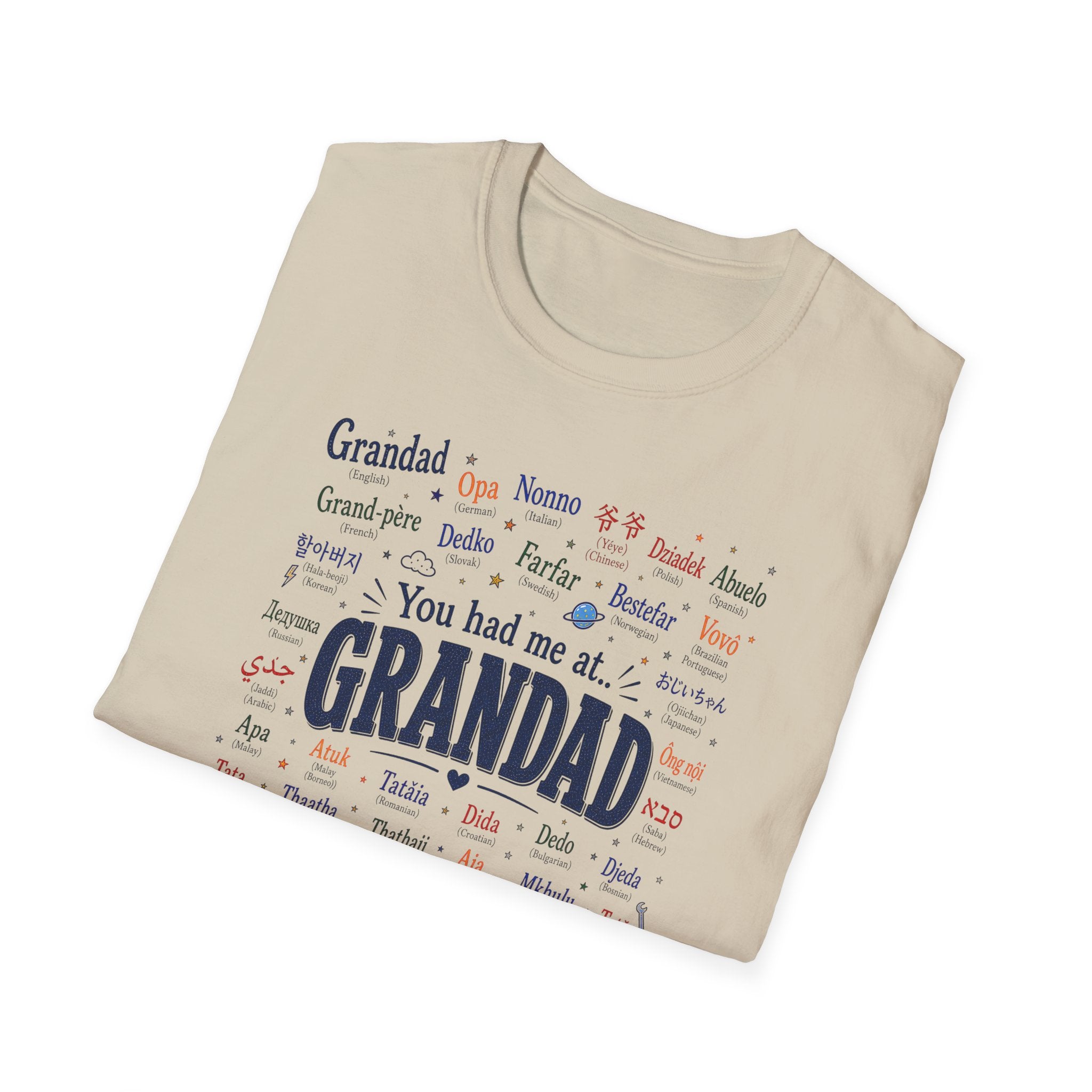 Grandad Word Cloud T-Shirt — "You had me at... GRANDAD" Father’s Day Gift
