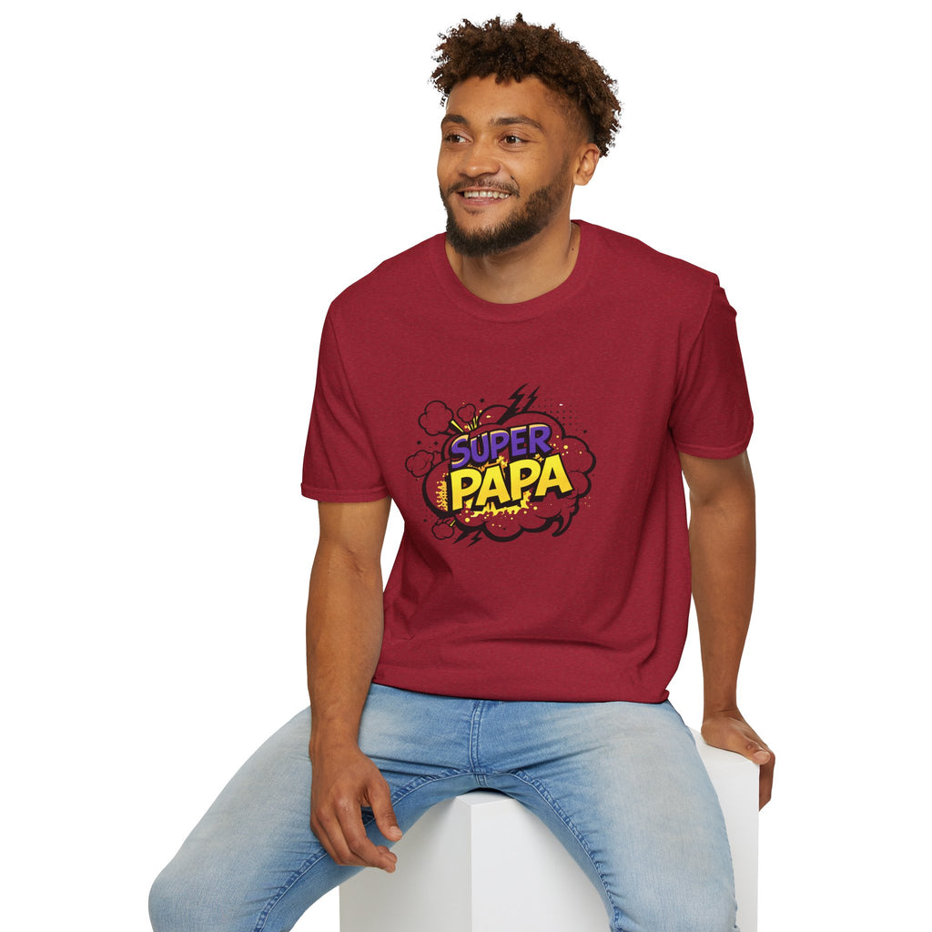 Super Papa T-Shirt — Comic Book Style Father’s Day Tee