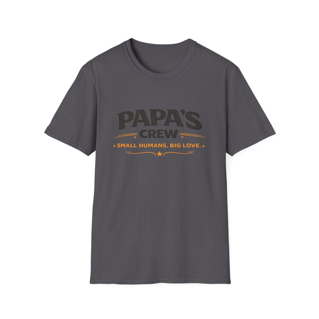 Papa's Crew T-Shirt — "Small Humans, Big Love" Grandpa Gift
