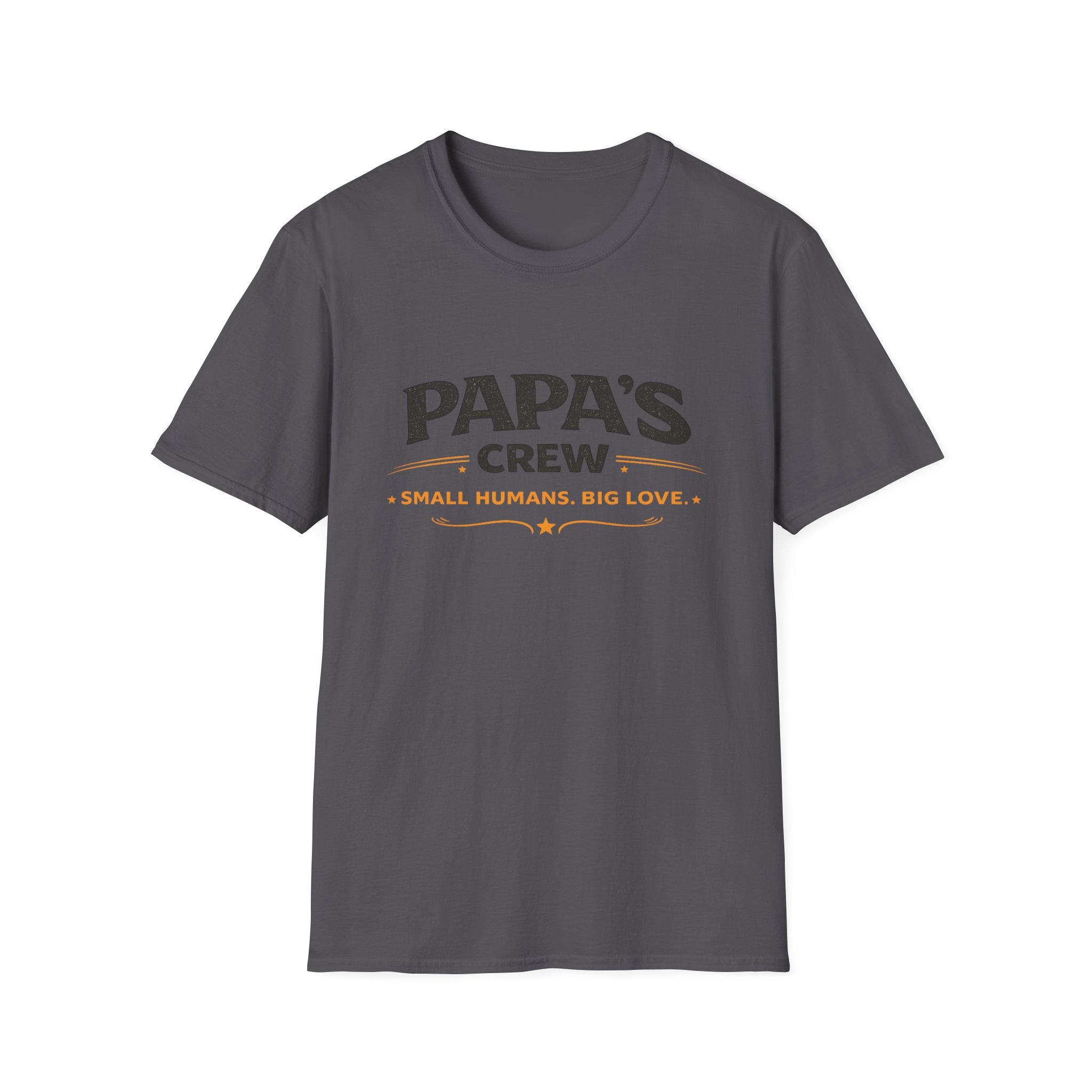 Papa's Crew T-Shirt — "Small Humans, Big Love" Grandpa Gift