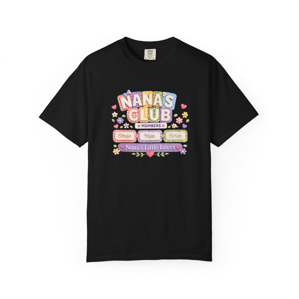 Nana's Club T-Shirt — 'Nana's Little Loves' Cute Floral Grandma Tee
