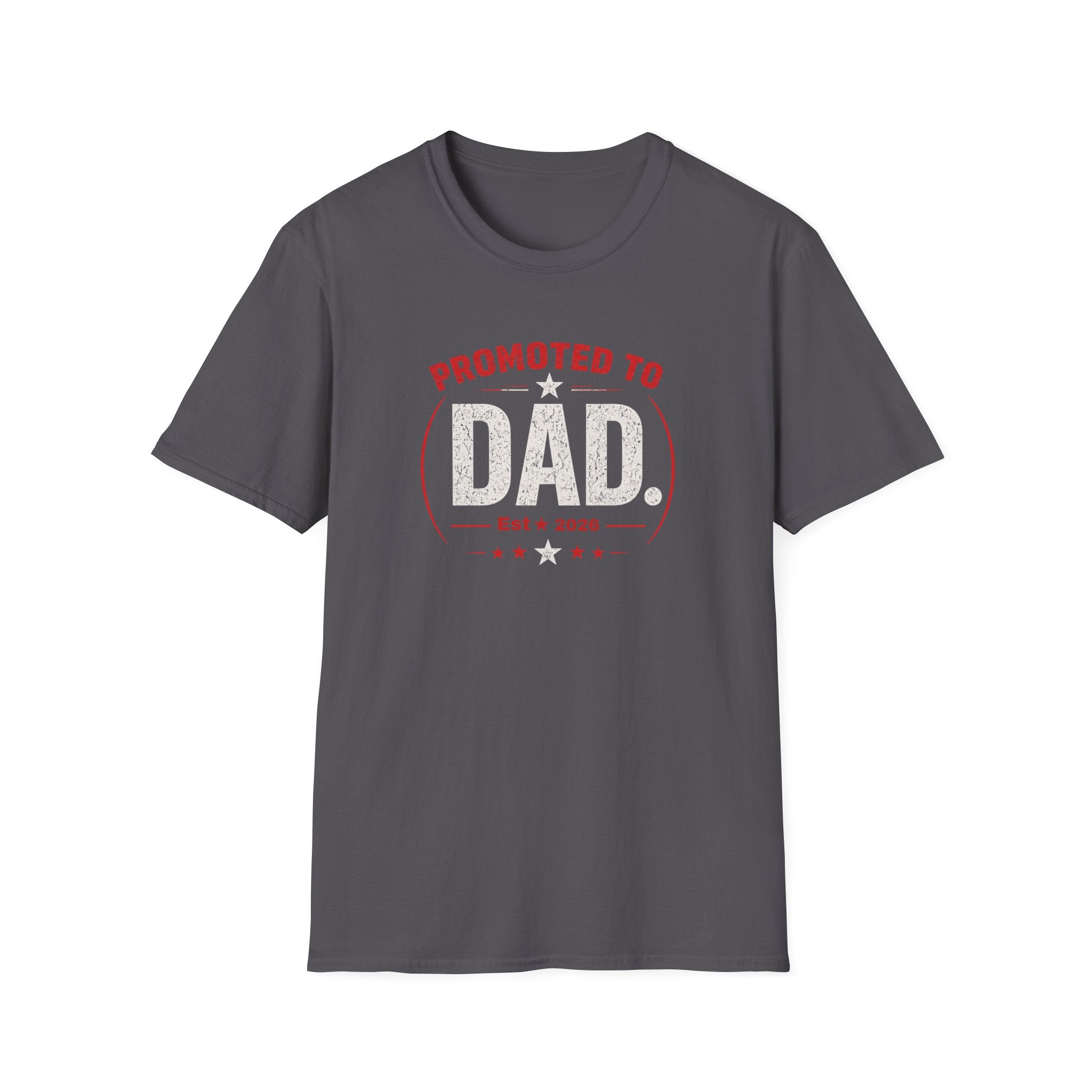 Promoted to Dad T-Shirt — New Dad Announcement Gift, Father’s Day Tee