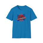 Super Grandpa T-Shirt Union Jack/England themed – Retro Comic Style Father’s Day Gift for Grandfathers